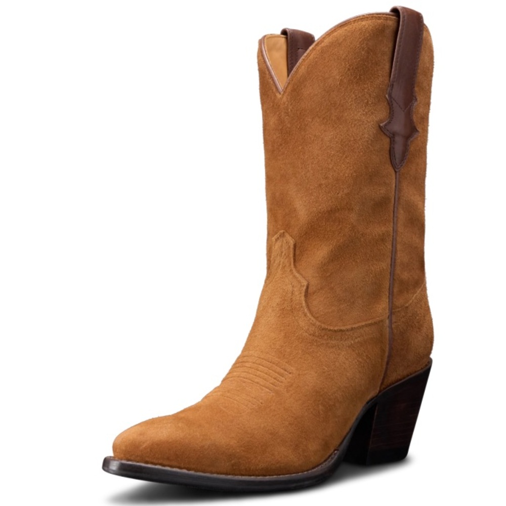 Tecovas Cassie Cowboy Boots in Honey Deerskin - Picture 3 of 6